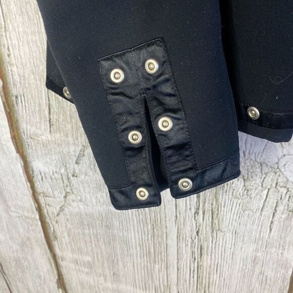 Vintage Victor Costa Occassion Jacket Black Red Lining Size XS - Picture 10 of 10